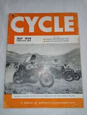 1950 CYCLE MAGAZINE #4~JULY~Vintage Motorcycle ~GREAT BMW BSA TRIUMPH ADS~ picture