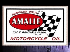 AMALIE Motorcycle Oil - Original Vintage 1960's Racing Decal/Sticker MX picture