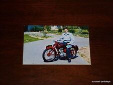 Vintage Triumph Postcard 150 Terrier schoolboy Johnson Motors nos pre unit era picture
