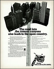 1969 Suzuki motorcycle Cement Canyon Road to open country photo print ad adL95 picture