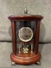 VTG ,2004 ,Bombay Mantle,Desk Cherry Wood Torsion Clock (Anniversary Clock)Mint picture
