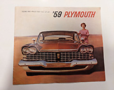 1959 Plymouth Dealer Color Sales Brochure Fury Belvedere Savoy Wagons picture