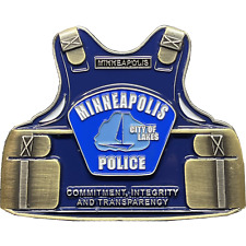 Minneapolis Police Body Armor Challenge Coin Police Officer BL17-003 picture
