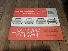 1959 X-RAY CAR CHEVY FORD PLYMOUTH RAMBLER VEHICLES BOOK VTG RARE picture