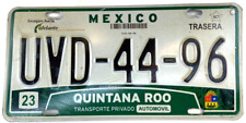 Vintage 2007-2010 Quintana Roo Mexico Auto License Plate Wall Decor Collector picture