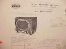 1942 1946 1947 BUICK LIMITED ROADMASTER CENTURY SUPER DELCO RADIO SERVICE MANUAL picture
