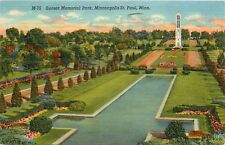 Sunset Memorial Park Minneapolis St Paul Minnesota pm 1952 Postcard picture