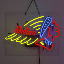 Indian Motorcycles Visual Neon Sign Vintage Pub Club Wall Artwork 19