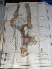 Antique US Engineers Map Geological Map of The Black Hills by Professor Winchell picture