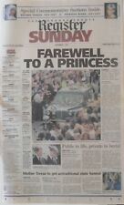 Original 1997 Orange County Register PRINCESS DIANA MOTHER TERESA Farewell Issue picture