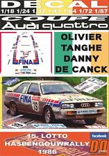 DECAL AUDI COUPE QUATTRO O.TANGHE HASPENGOUWRALLY 1986 10th (12) picture