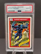 Black Panther 1990 Marvel Universe PSA 10 GEM MINT Graded 2022 #20 SUPER HEROES picture
