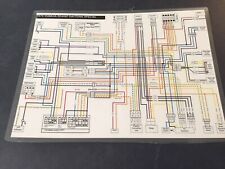 1979 Yamaha Daytona Special RD400F 8.5x11 full color laminated wiring diagram picture