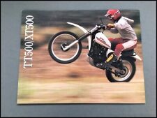 1981 Yamaha TT500 XT500 Motorcycle Dirt Bike Original Sales Brochure Catalog picture
