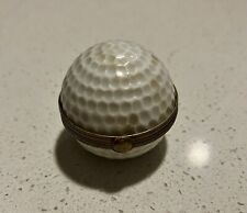 Limoges France Peint Main Porcelain Trinket Golf Ball picture