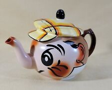 Mid Century English Wade & Heath Porcelain Hand Painted Andy Capp Golfer Teapot picture