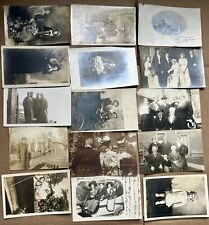 Lot Of 30 RPPC Real Photo Postcards Of People 1900s To 1950s Vintage picture