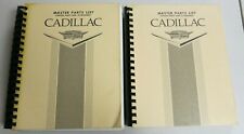 Set of 2 Cadillac Master Parts List Chassis Parts and Accessories - 17th Edition picture
