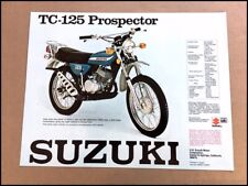 1975 Suzuki TC-125 TS-125 Bike Motorcycle 1-page Sales Brochure Spec Sheet picture