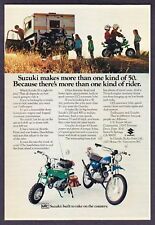 1973 Suzuki 50 Trailhopper & Gaucho Mini-Bike photo vintage promo print ad picture