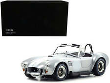 Shelby Cobra 427 S/C Silver Metallic with White Stripes 1/18 Diecast Model Car picture