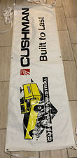 Cushman Dealer Banner Sign Vinyl VTG Advertising Original Truckster Collectible picture