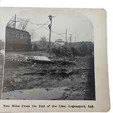 Great Flood of 1913, Logansport Indiana, Lineman Working to restore power picture