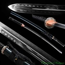Kogarasu-Maru Double Edge Katana Japanese Sword Samurai T10 Steel Sharp #1250 picture