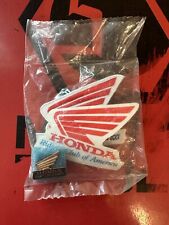 HONDA RIDERS Club of America Gold Tone COLLAR Pin & Sticker Patch Sealed picture