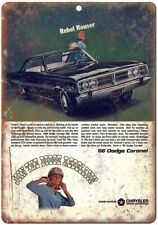 1966 Dodge Coronet Rebellion Vintage Car Ad Reproduction Metal Sign A225 picture