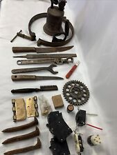 Vintage Estate Grandpa's Junk Drawer Lot Tools, Knifes, And Misc Hardware. picture