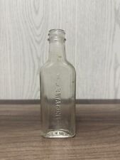 Vintage J.R. Watkins Clear Glass Embossed Medicine Bottle Antique Apothecary  picture