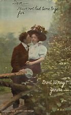 Vintage Postcard 1915 Dear Have Not Had Time To Go Far Dont Worry Yours Taylor A picture