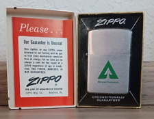 Vintage 1962 Zippo Lighter Weyerhaeuser W/Original Box & Paperwork picture