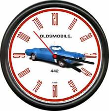 Licensed 1968 Pontiac Oldsmobile Cutlass 442 Sedas General Motor Sign Wall Clock picture