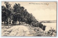1908 Scenic View River Front Assembly Park Dixon Illinois IL Vintage Postcard picture