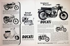1967 Ducati Monza Sebring Mountaineer Cadet & More 2-Page Vintage Motorcycle Ad picture