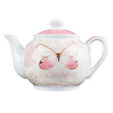 Pink Butterfly Blessings Tea Pot,30 fl oz Capacity picture