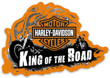 Harley Davidson Motorcycle King of the Road Slogan Die-cut MAGNET picture