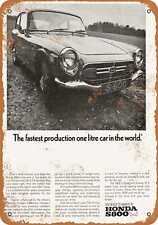 Metal Sign - 1968 Honda S800 - Vintage Look Reproduction picture