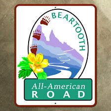 Montana Wyoming Beartooth All American highway 212 marker road sign 2002 16x20 picture