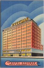 Minneapolis, Minnesota Postcard HOTEL DYCKMAN Sixth Street Curteich Linen c1949 picture