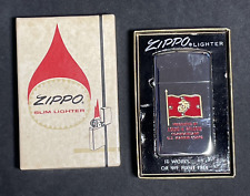 Vintage Zippo Commandant Of The Marine Corp Lighter - In Original Box Unfired picture