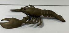 Vintage Solid Brass Crawdad Crawfish Lobster Crustacean Figurine/Paperweight 7