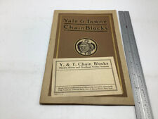 1906 YALE & TOWNE CHAIN BLOCKS Catalog, 48 pgs picture