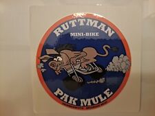 VINTAGE RUTTMAN PACK MULE  DECAL  CLUTCH COVER -ENGINE..  picture