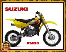 2002 Suzuki - RM85 - Motocross - Metal Sign 11 x 14 picture