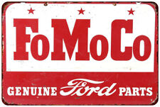 FOMOCO GENUINE FORD PARTS Vintage Look Reproduction metal sign picture