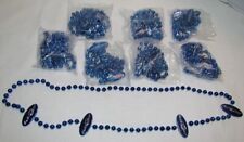 Bud Light Blue Mardi Gras Beads Necklace, 7 Sealed Packs picture