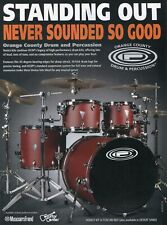 2014 Print Ad of OCDP Orange County Drum & Percussion Venice Tuscan Red Kit picture